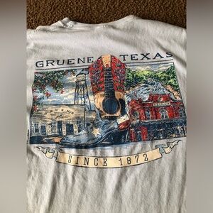 Gruene Hall Shirt Adult Medium Texas Hill Country Music Dance Cowboy Boot Tee